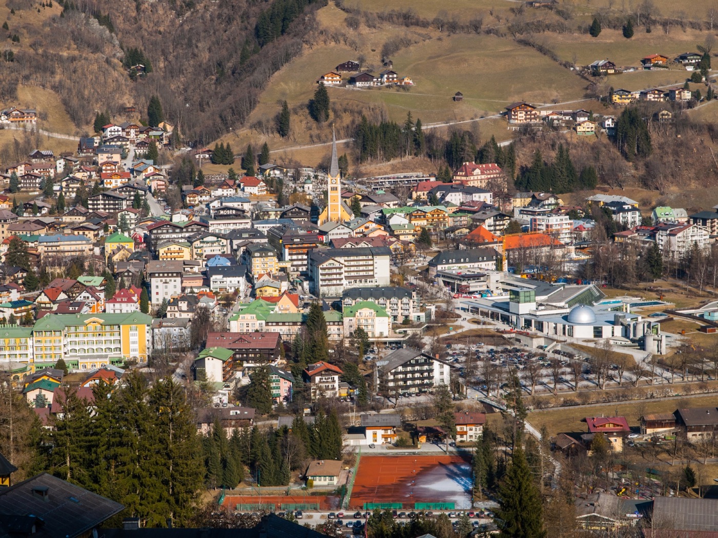 Bad Hofgastein ski resort in winter