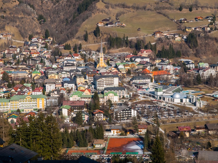 Bad Hofgastein ski resort in winter