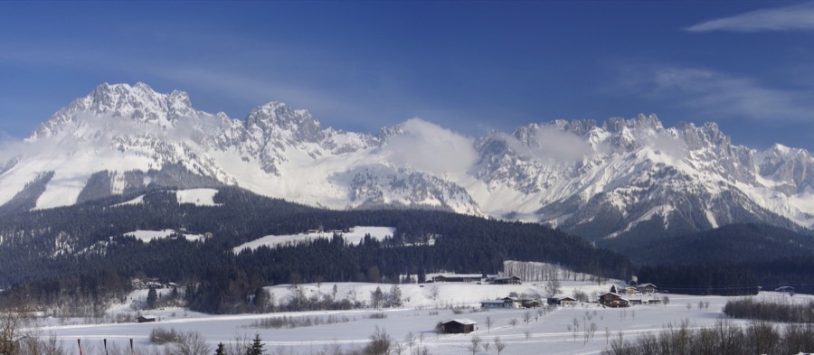 Ellmau ski resort in winter