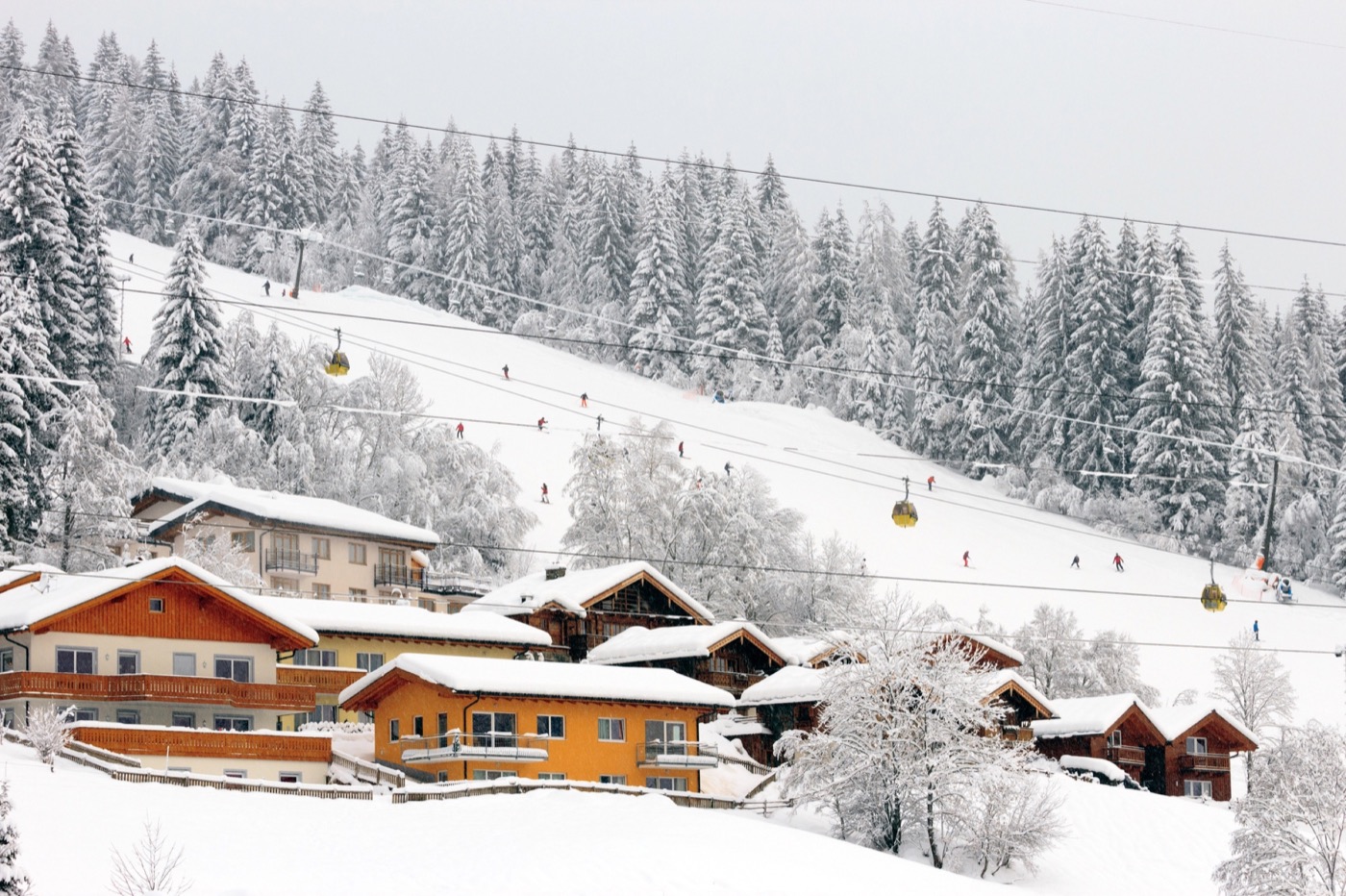 Flachau ski resort in winter