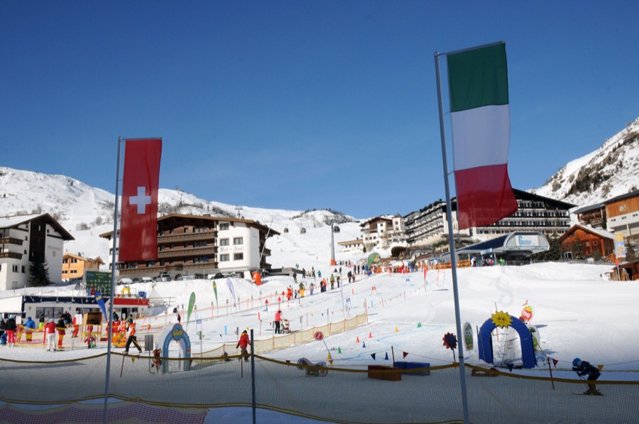 Galtur ski resort in winter