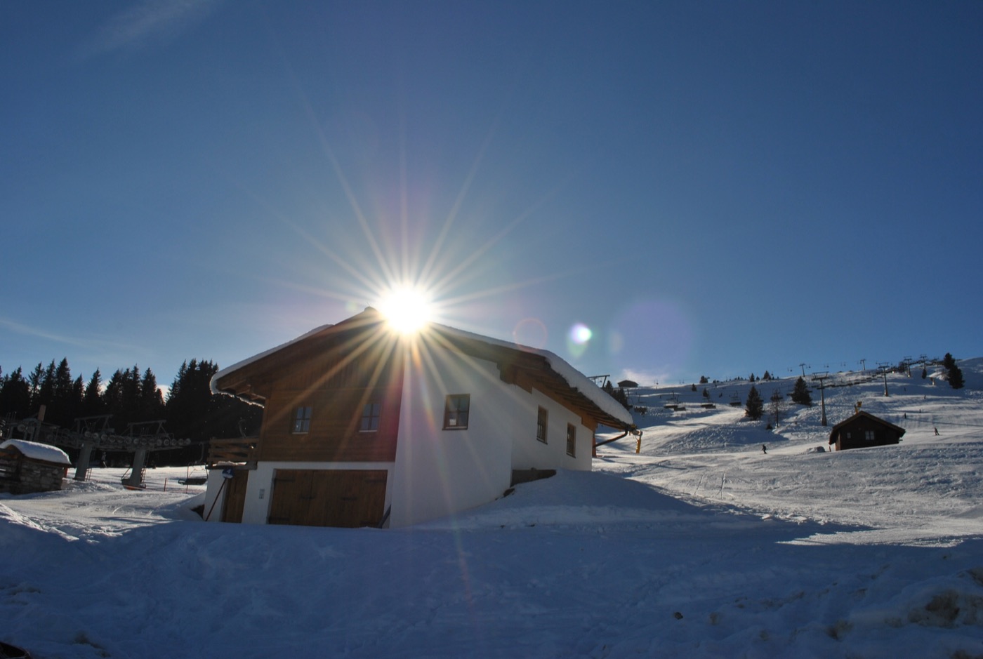 Gerlos ski resort in winter
