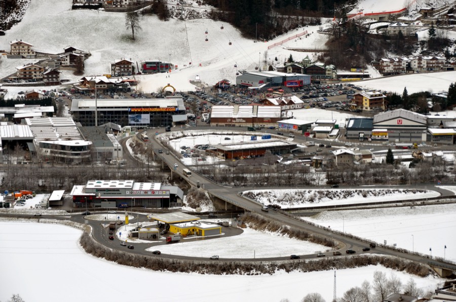 Kaltenbach ski resort in winter