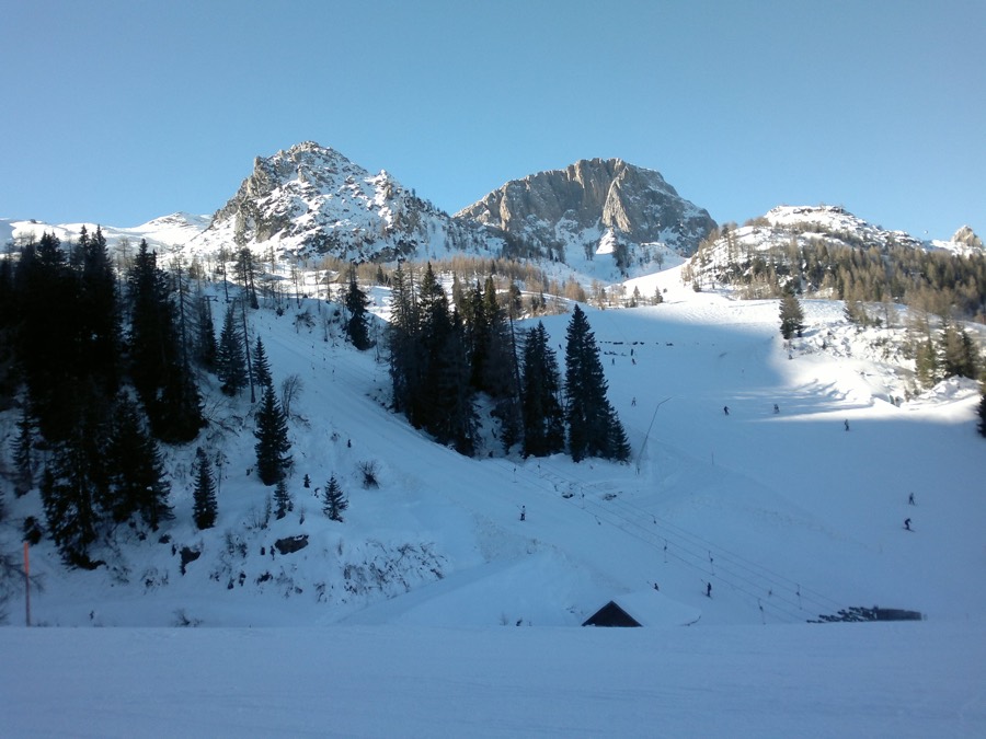 Nassfeld ski resort in winter