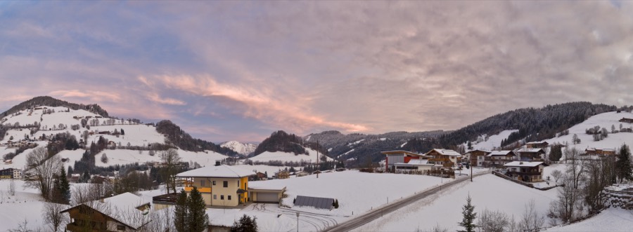 Niederau ski resort in winter