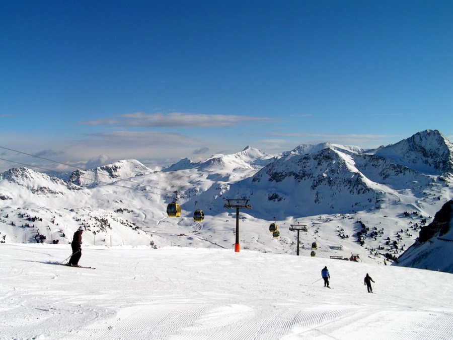 Obertauern ski resort in winter