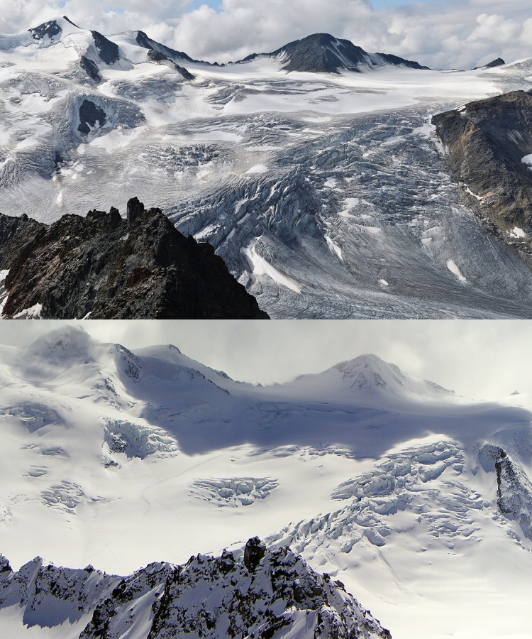 Pitztal ski resort in winter