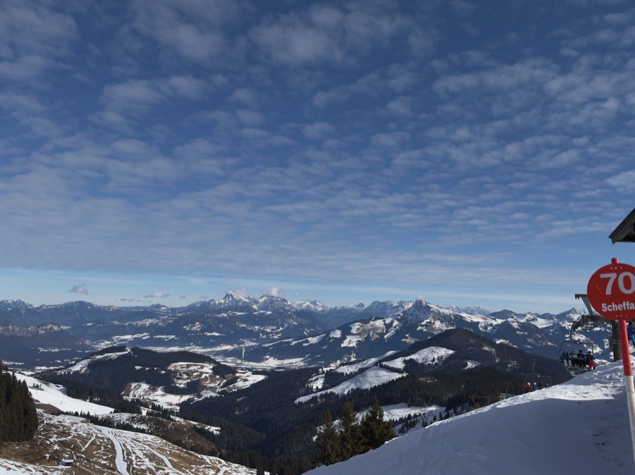 Scheffau ski resort in winter