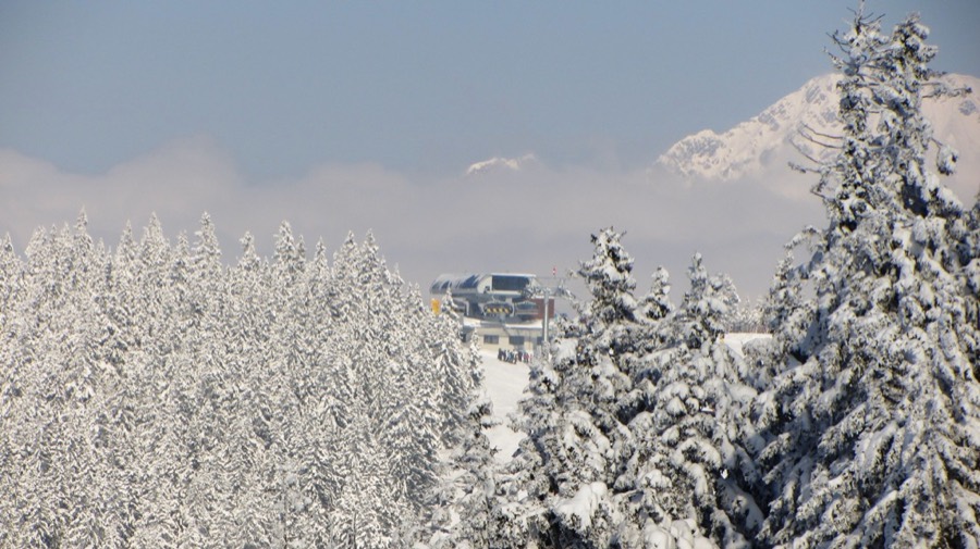 Soll ski resort in winter
