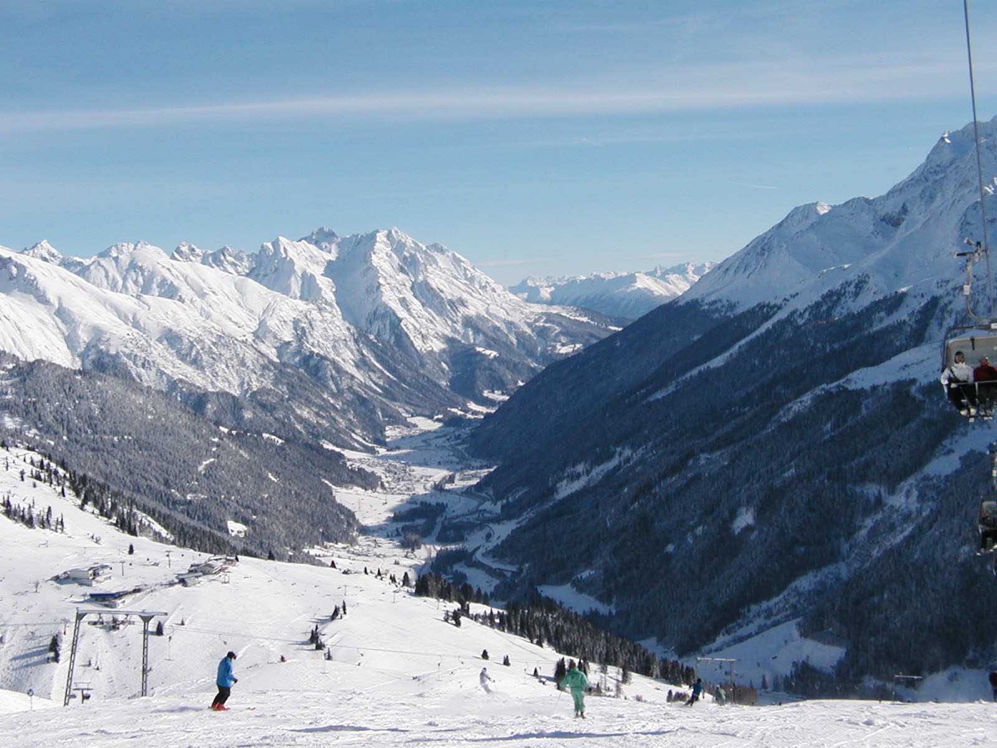 St Anton ski resort in winter