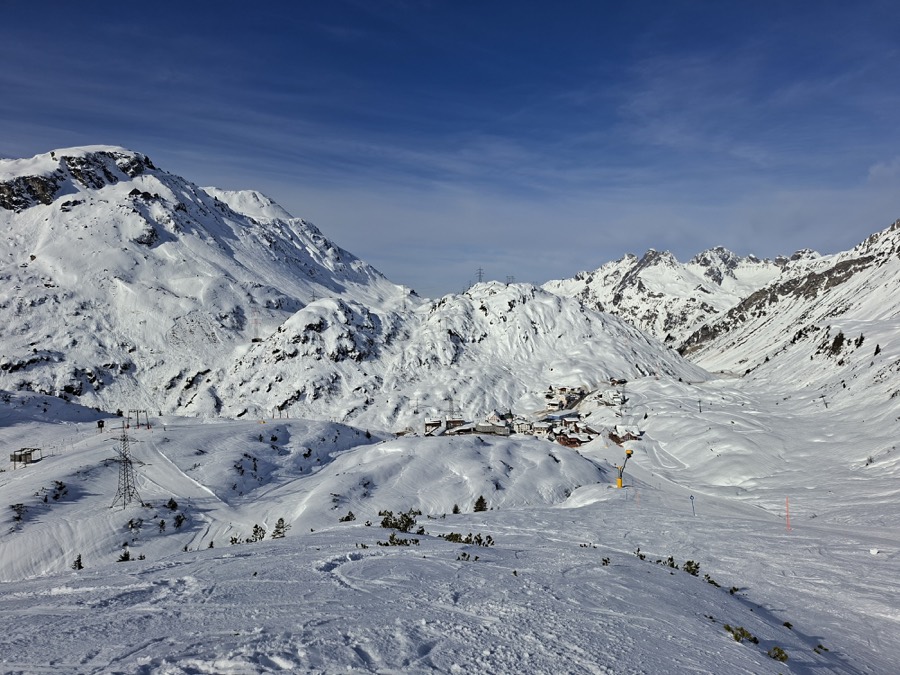 St Christoph ski resort in winter