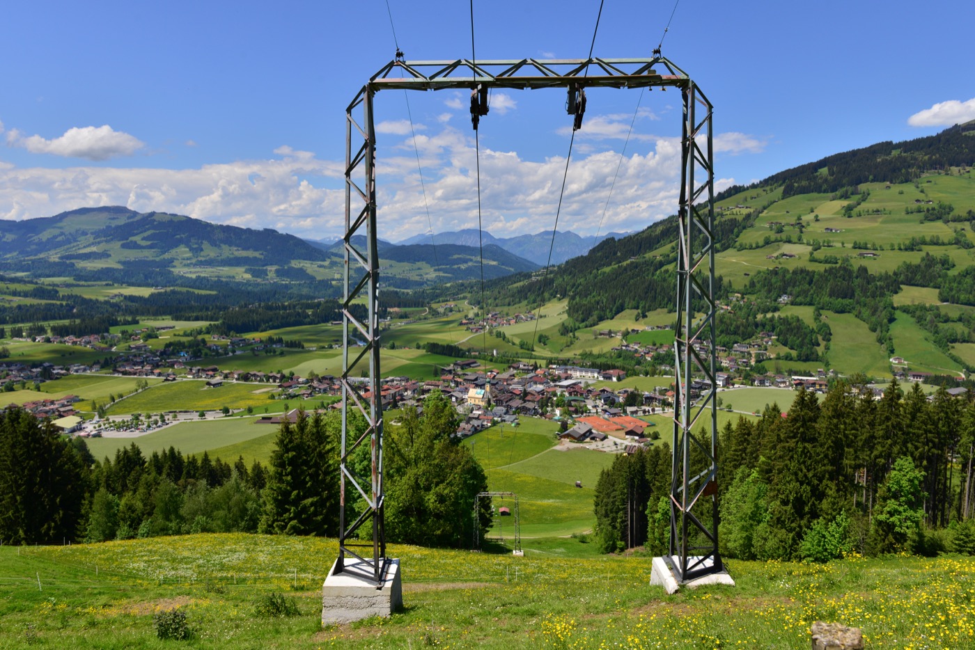 Westendorf ski resort in winter